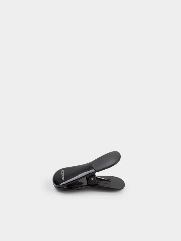 Зажим для пакетов, 7 см, с магнитом, пластик, черный, Клипса, Black style, image-2