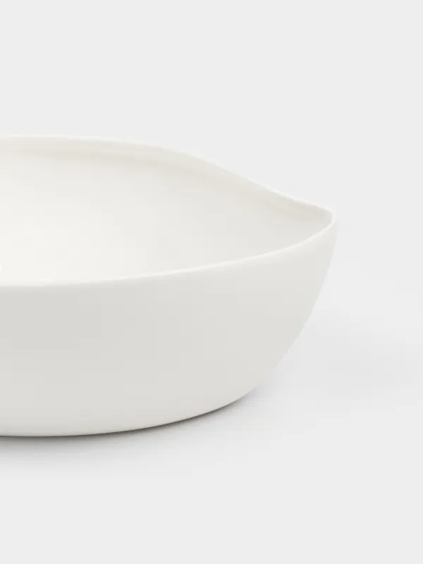 Салатник, 15х12х5 см, 380 мл, фарфор P, белый, Лепесток, Blomblad, image-3