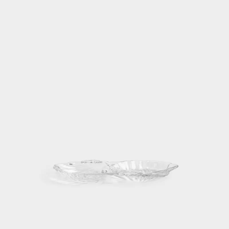 Бөлімі бар тәрелке, 22x13 см, 2 бөлім, шыны Р, Қабыршақ, Tellina, image-5