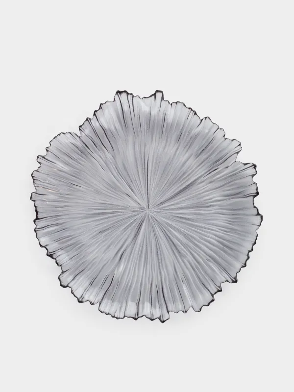 Түскі ас тәрелкесі, 28 см, шыны Р, сұр, Verge, image-0