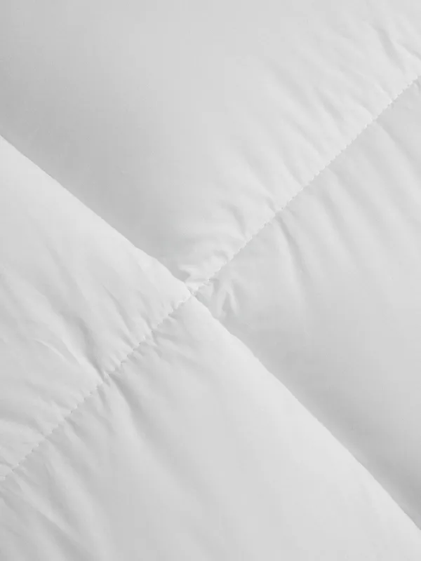 Одеяло, 200х220 см, хлопок/микрофибра, белое, с серебристым кантом, Soft cotton, image-2