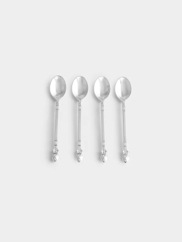 Ложка десертная, 12 см, 4 шт, в подставке, сталь, Лебедь, Swan, image-3