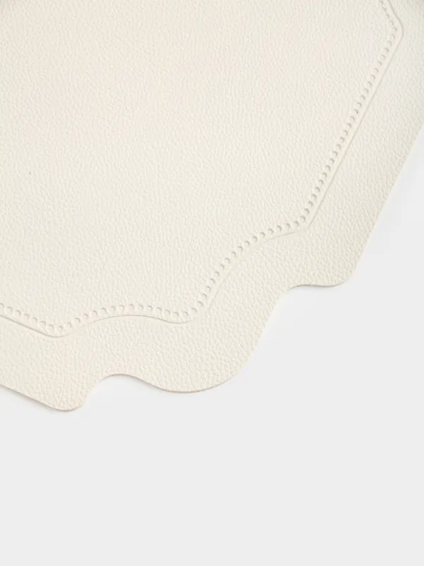 Салфетка под приборы, 30х45 см, ПВХ, фигурная, бежевая, Винтаж, Rock vintage, image-4