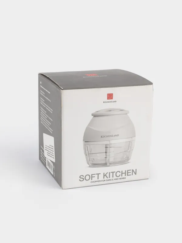 Ұсақтағыш-блендер, 12 см, механикалық, пластик / Болат, сүт, Soft kitchen, image-5