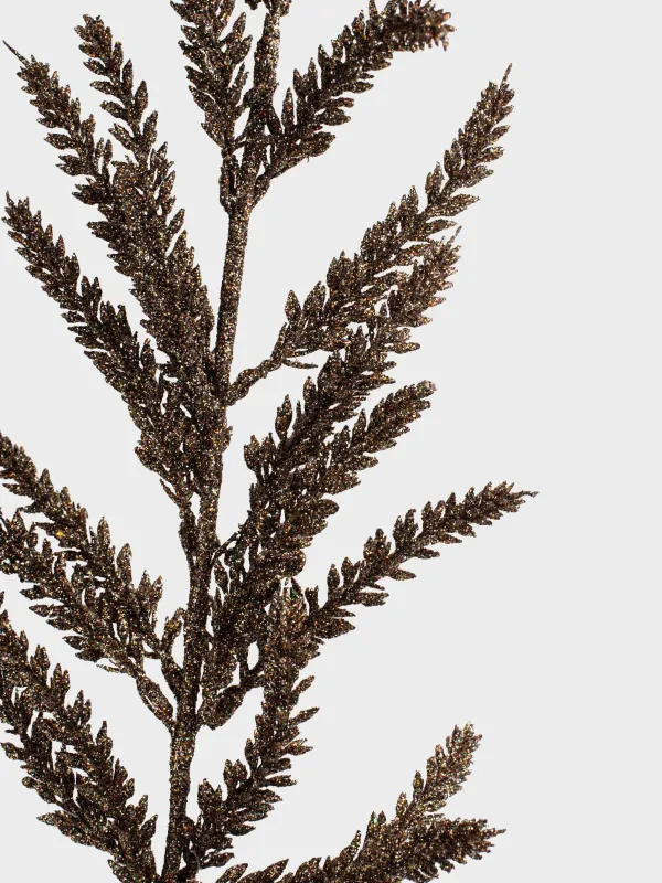 Сәндік бұтақ, 64 см, пластик/металл, Қола түсті қылқан инелер, Conifer bronze, image-3