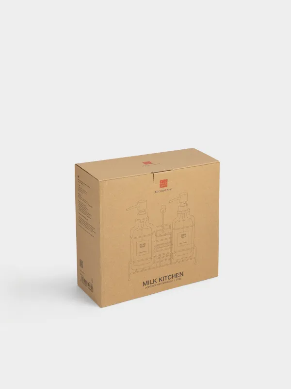 Диспенсер для моющего средства, 530 мл, 2 шт, на подставке, Milk kitchen, image-4