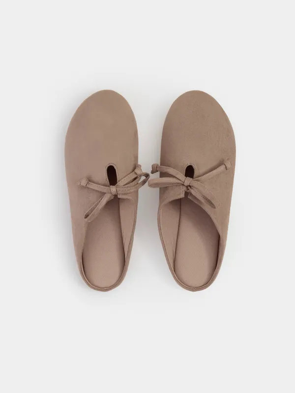 Тапочки женские, домашние, Suede, image-1