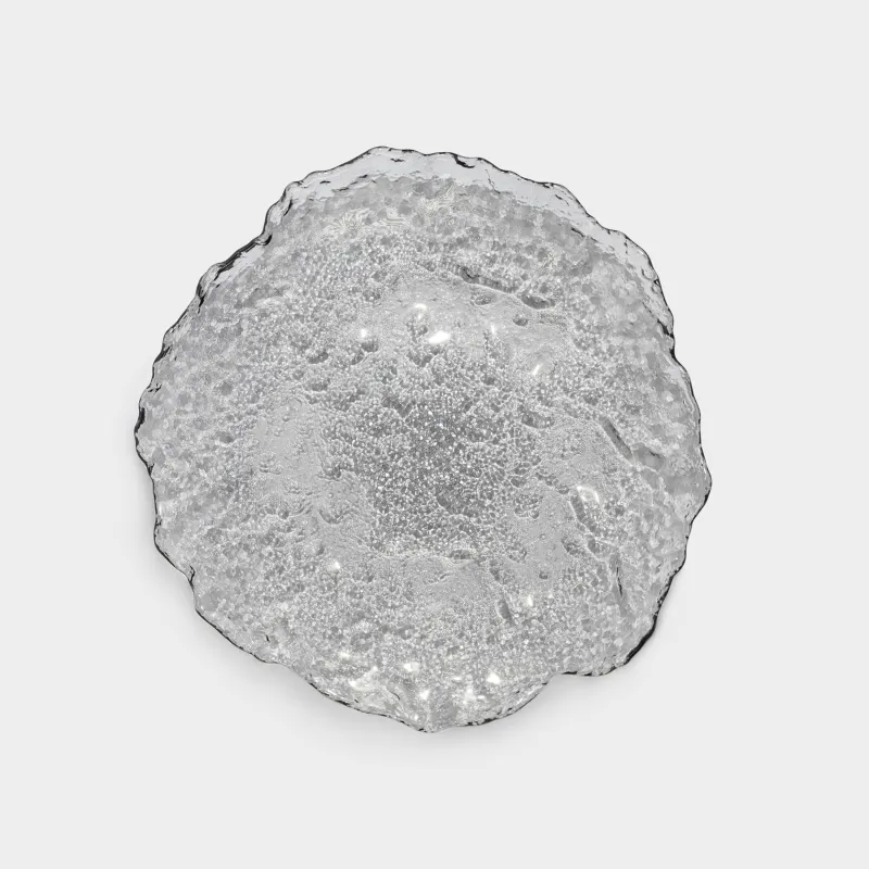 Ыдыс, 26х3 см, шыны, сұр, Nautilus color