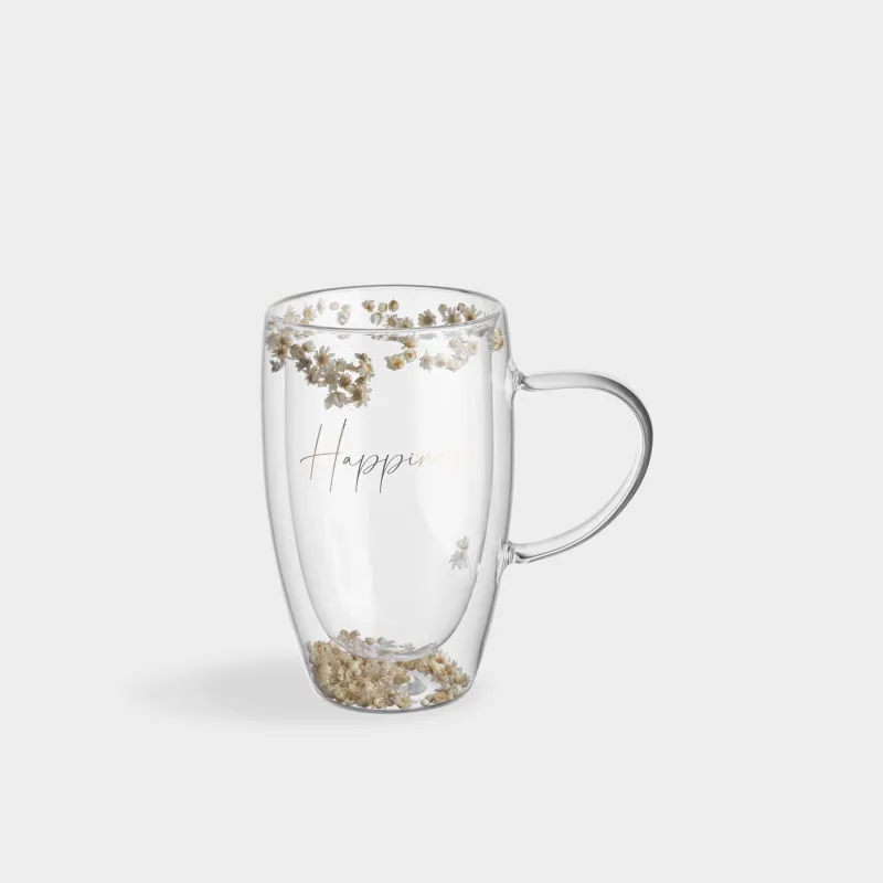 Саптыаяқ, 440 мл, шыны Б, ішінде кептірілген гүлдері бар, Гүлдер, Air decor