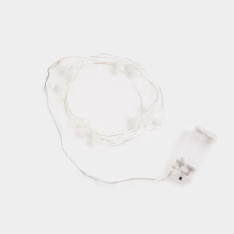 Сәндік гирлянд, 1,9 м, жарықтандырылған, акрил/пластик, ақ, Шарлар, Christmas, image-1