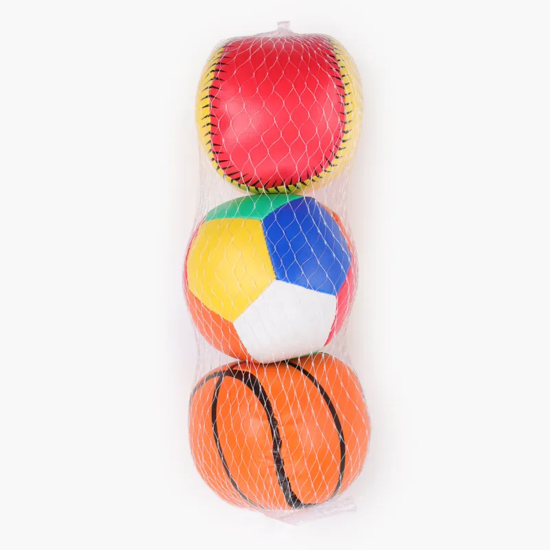 Доп, 8 см, 3 дана, торлы, ПВХ, түрлі-түсті, Футбол / Баскетбол / Бейсбол, Game, image-2