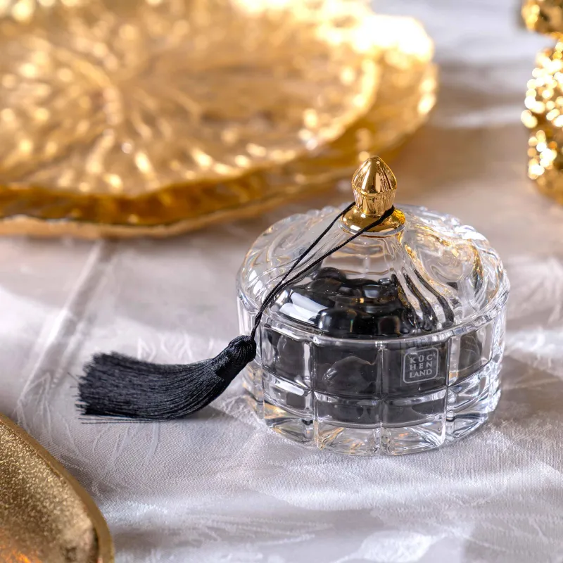 Емкость для хранения, 10x10 см, 240 мл, с кисточкой, стекло Р/вискоза, Zero, image-6