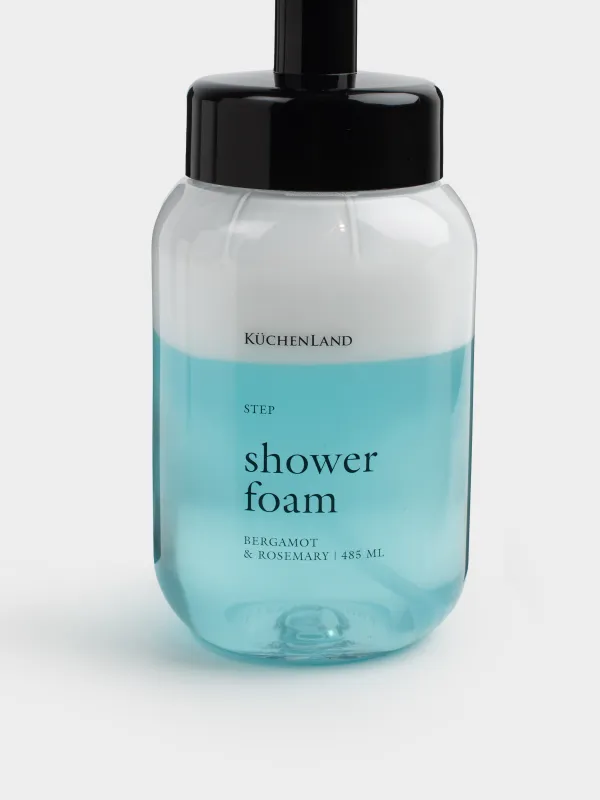 Гель-пенка для душа, 485 мл, увлажняющая, Бергамот/Розмарин, Step, image-2