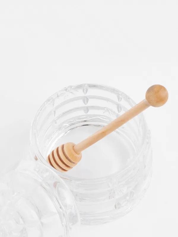Балға арналған банкі, 290 мл, қасық, шыны Р/ағаш, Өрнектер, Honey, image-3