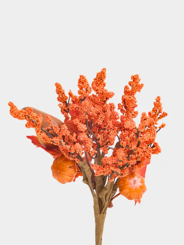 Ветка декоративная, 15 см, пенопласт/полиэстер, Осенний букет, Forest symphony decor, image-1
