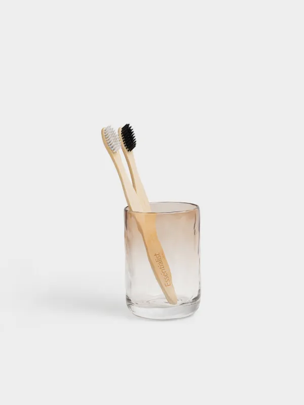 Жуынатын бөлмеге арналған стақан, 10 см, шыны, қоңыр, градиент, Rachas, image-3