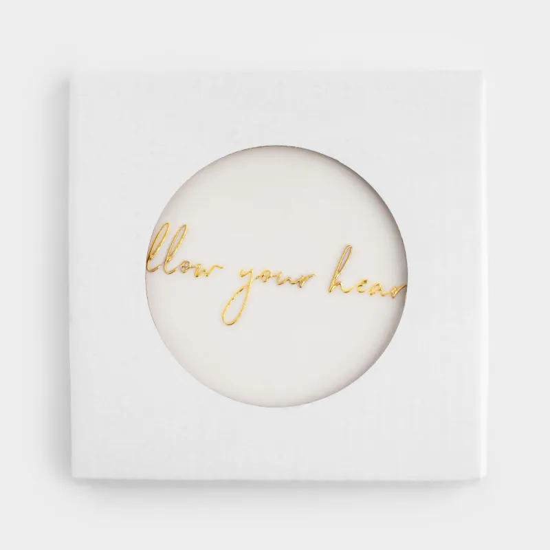 Саптыаяқ тұғыры, 11х11 см, керамика/тығын, сарғылт-қоңыр, Жүрек, Scroll, image-3