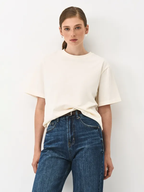 Футболка женская, бежевая, Adrianna, image-0