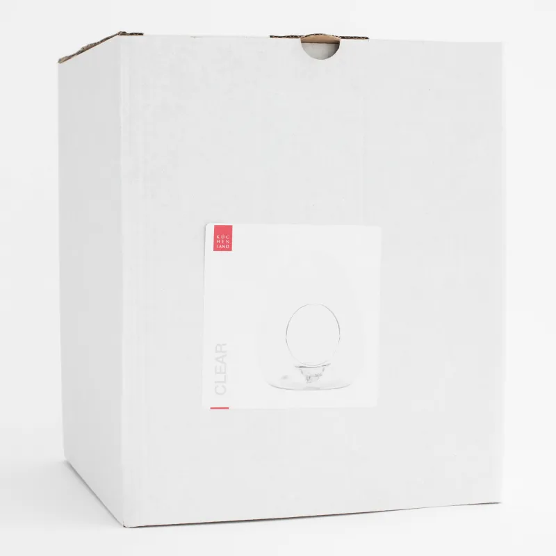 Кәмпит ыдысы, 17х23 см, шыны, Жұмыртқа, Clear, image-5