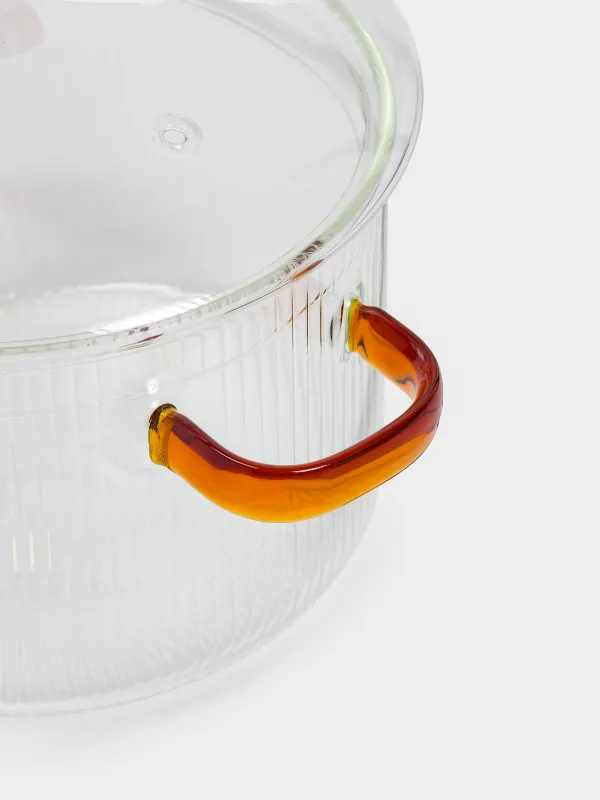 Кастрюля, 15 см, 1,7 л, с крышкой, стекло Б, Ribby, image-2