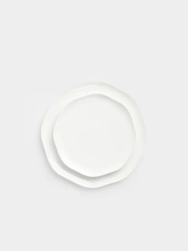 Сервиз обеденный, 6 перс, 18 пр, фарфор F, белый, Изгибы, Galeon, image-3