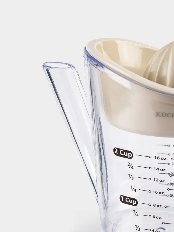 Цитрус шырын сыққыш, 500 мл, өлшеуіш шыныаяқпен, пластик, түс, Extra-light, image-6