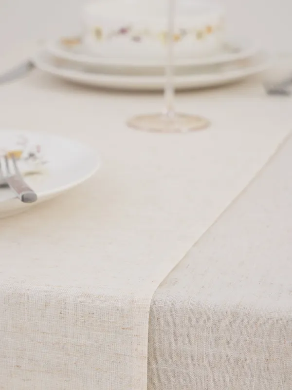 Үстел төсеніші, 40х160 см, полиэстер/зығыр, сарғылт-қоңыр, Гүлдер арасындағы қоян, Bunny in flowers, image-5