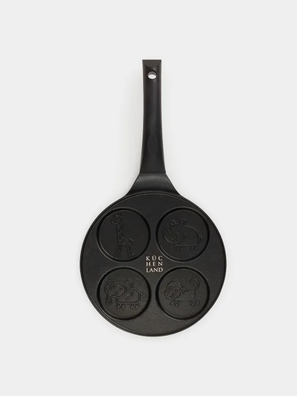 Таба, жұмыртқа пен құймақтарға арналған, 21 см, 4 бөлім, қапталған, алюминий, Жануарлар, Action, image-2