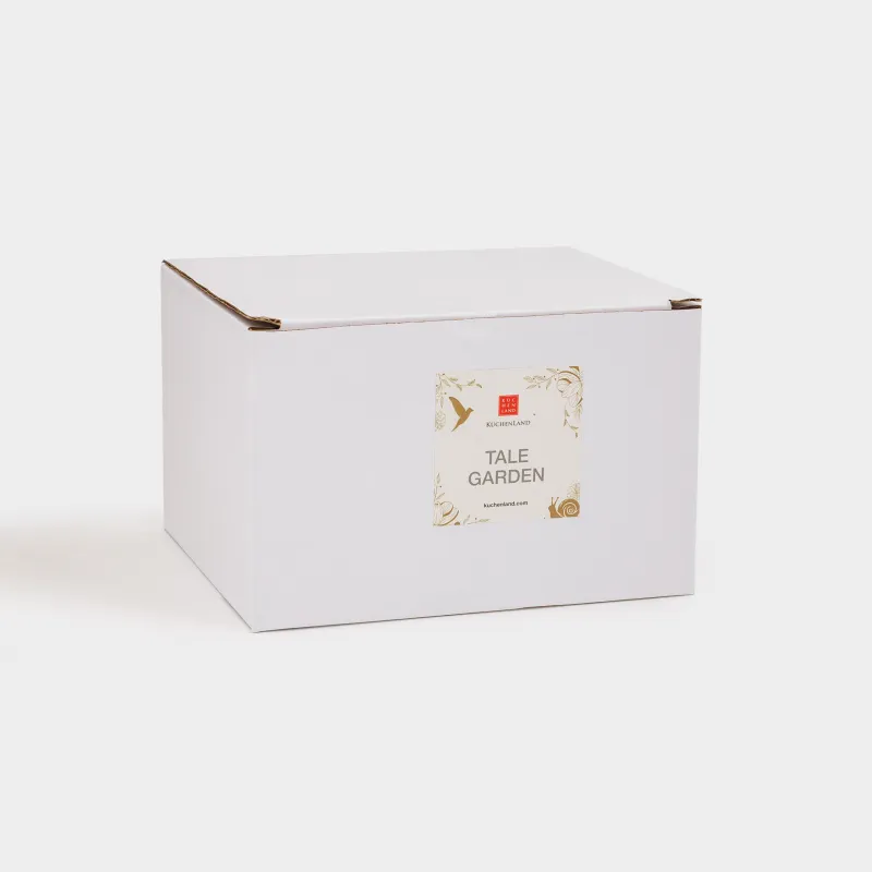 Кружка, 450 мл, фарфор P, молочно-золотистая, Улитки, Tale garden, image-3