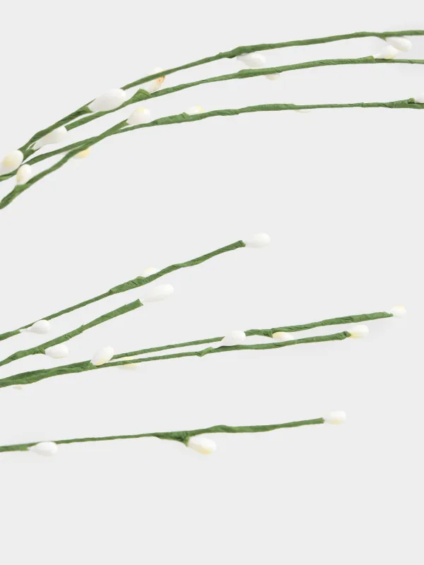 Ветка декоративная, 70 см, пластик, Белые ягоды, Willow decor, image-3