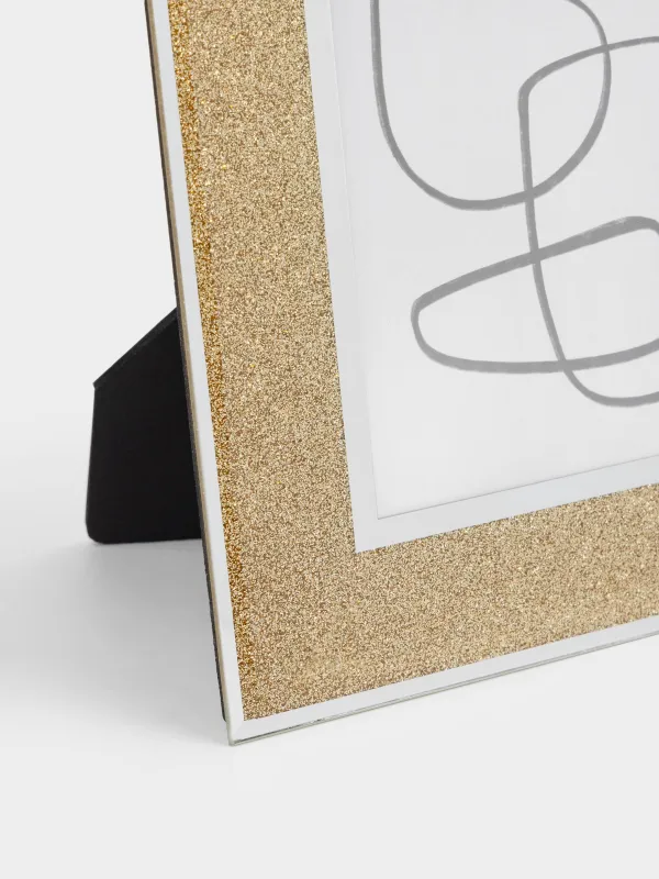 Фоторамка, 17х22 см, стекло, золотистая, Actress, image-1