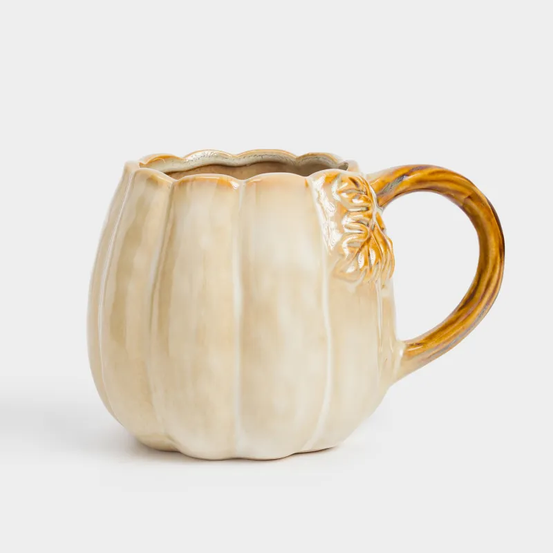 Саптыаяқ, 560 мл, керамика, сүтті-қоңыр, Асқабақ, Pumpkin велир