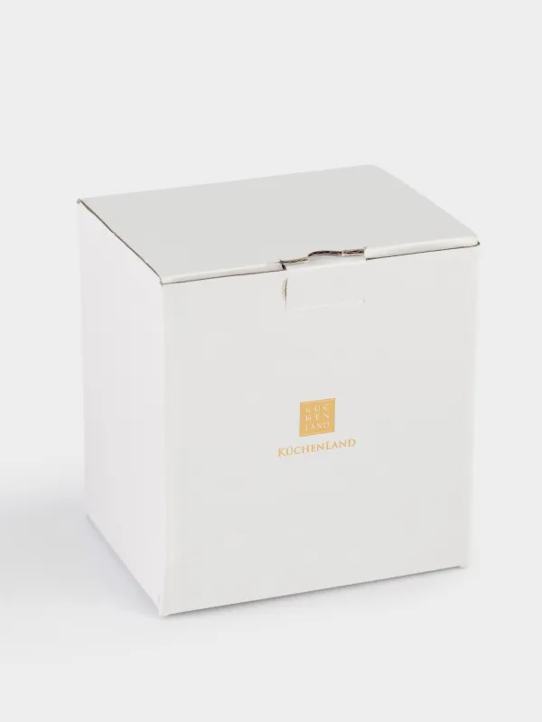 Кружка, 450 мл, фарфор F, белая, с золотистым кантом, Девушка в кокошнике, Girls, image-5