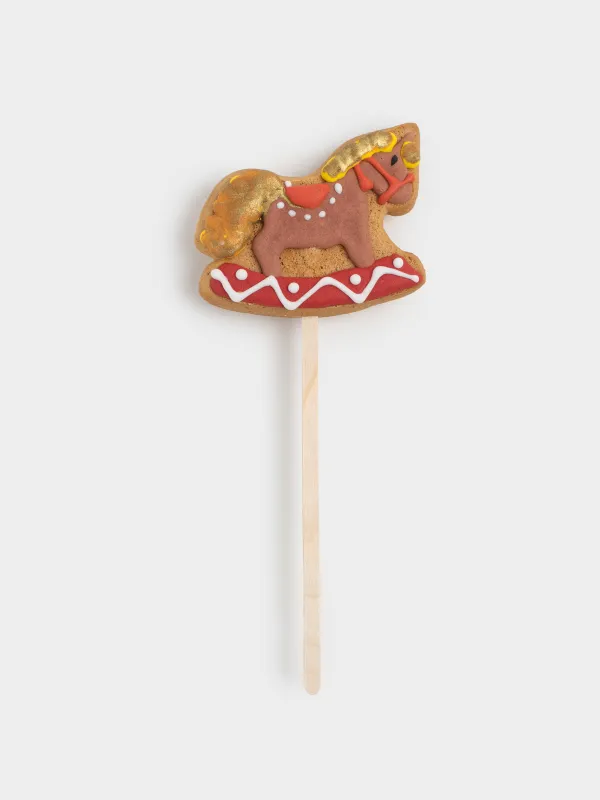 Пряник, 40 гр, глазурленген, балды, таяқшада, қоңыр, Жылқы, Prani, image-0