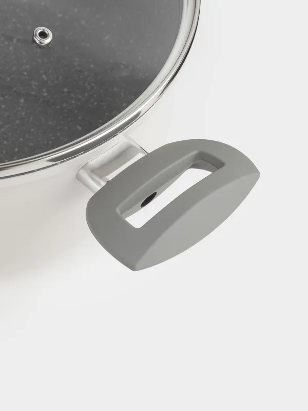 Ыдыс-аяқ жиынтығы, 4 PR, қапталған, алюминий, сарғылт қоңыр, дәмді, image-1