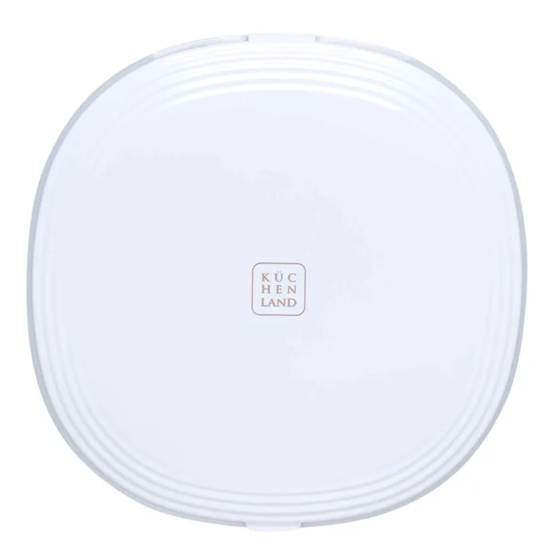 Қалта айнасы, 7 см, қайтымды, жарықтандырылған, пластик, ақ, B&W, image-2