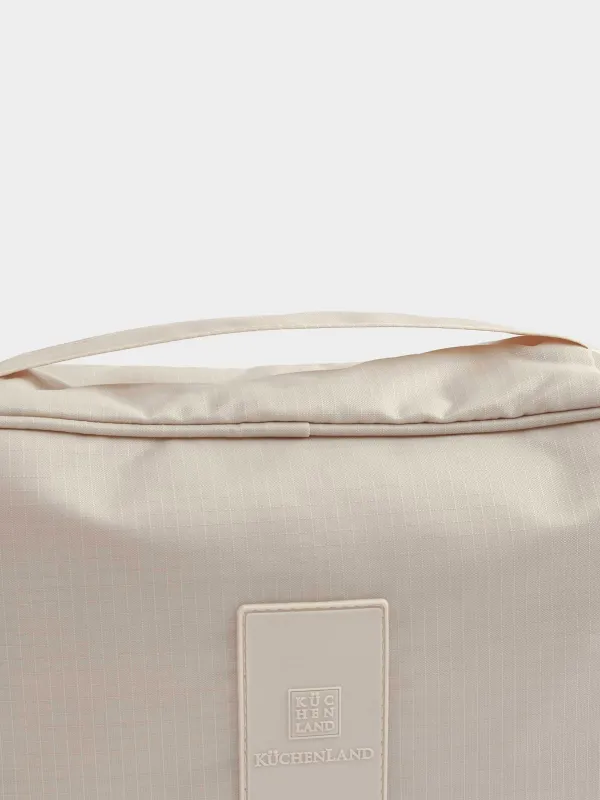 Косметичка дорожная, 27х18 см, полиэстер, бежевая, Easy Travel, image-9