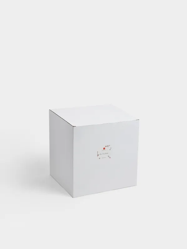 Гүл вазасы, 24 см, керамика, сүт түстес, Нәзік гүлдер, El flora, image-5