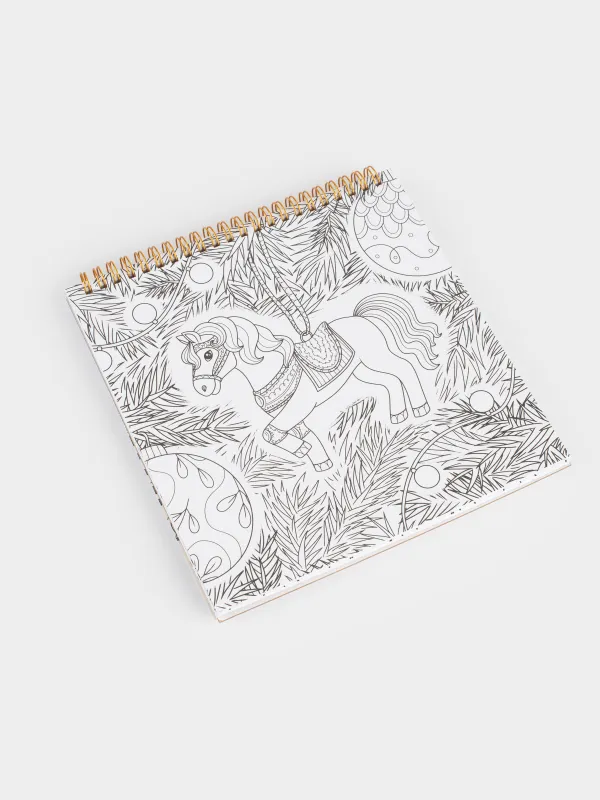 Альбом для раскрашивания, 21х21 см, 22 листа, Лошадка, Draw creative, image-3