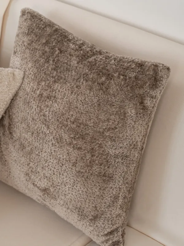 Сәндік жастық, 45х45 см, барқыт, қоңыр, Nordkap, image-2