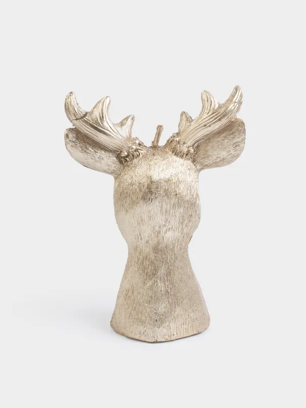Шам, 9х12 см, алтын түстес, Бұғы, Deer candle, image-3