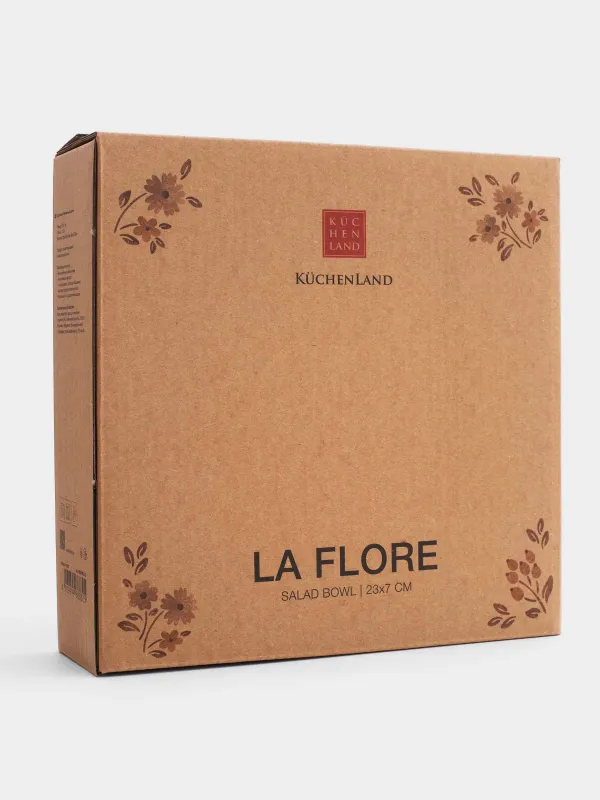 Салатник, 23х7 см, Винтажные цветы, La flore, image-3