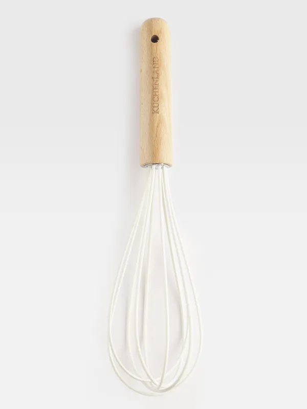 Набор кухонных принадлежностей, 5 пр, в подставке, дерево/силикон, молочный, Weekend, image-5