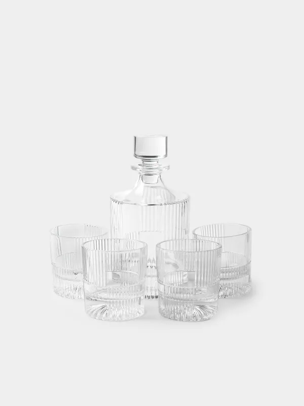 Набор для виски, 5 предметов, графин/стаканы, Ribby, image-0