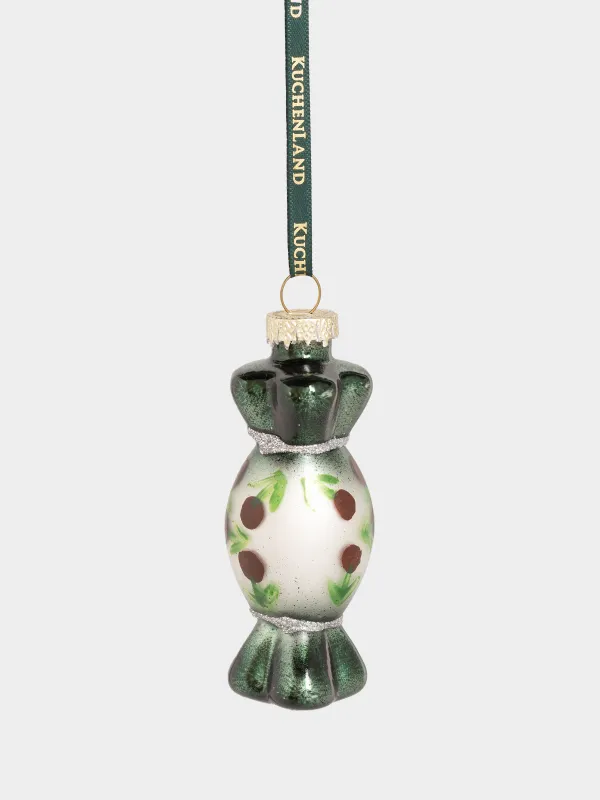 Шырша ойыншықтарының жиынтығы, 6 см, 2 дана, шыны, Кәмпит, Figure christmas, image-1