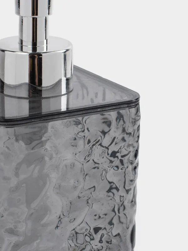 Сұйық сабын диспенсері, 400 мл, пластик, сұр, Renaissance clear, image-3