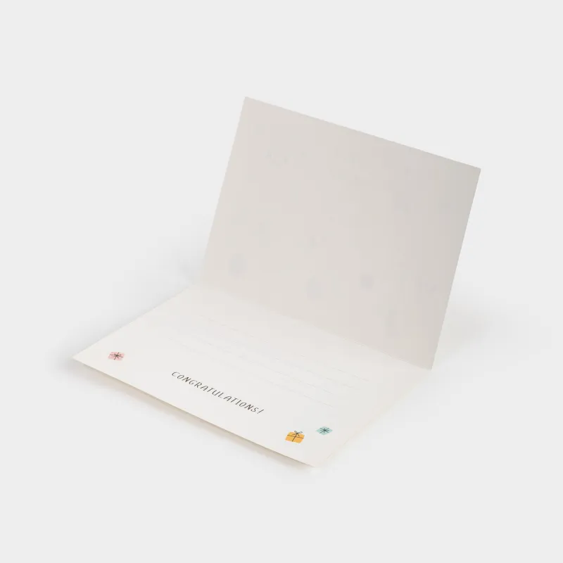 Сыйлық ашықхаты, 12х17 см, қағаз, ақ, Шарлары бар иттер, Birthday, image-3