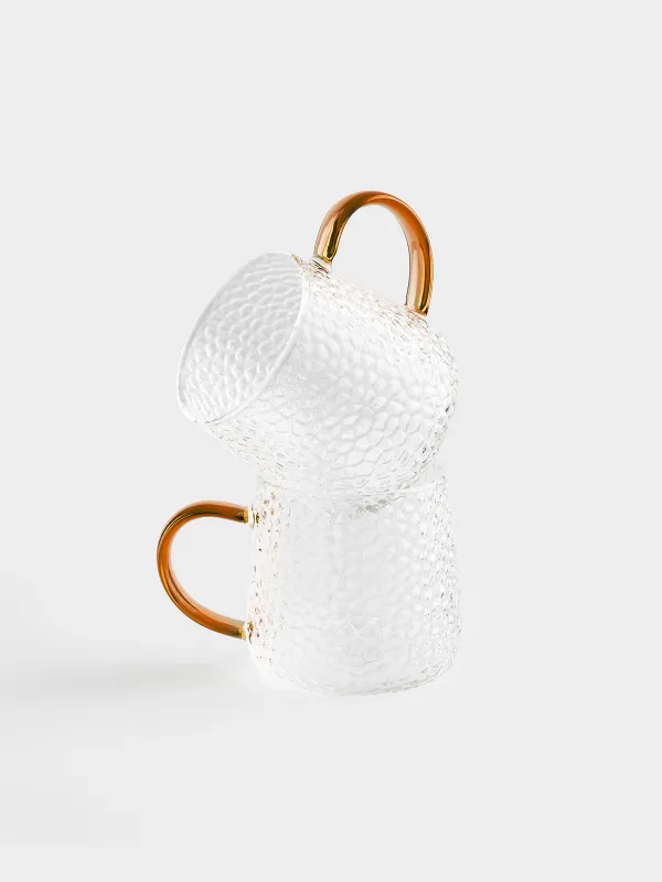 Саптыаяқ, 340 мл, 2 дана, шыны Б, кәріптас сабы бар, Dawned, image-0