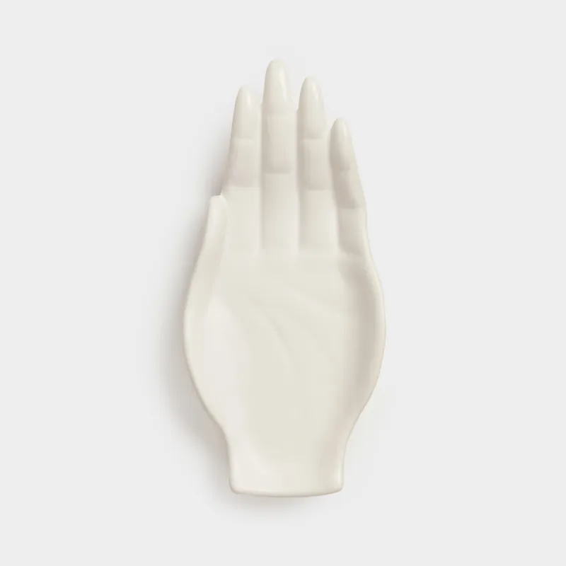 Сәндік ыдыс, 24х11 см, керамика, ақ, Алақан, Hand, image-2