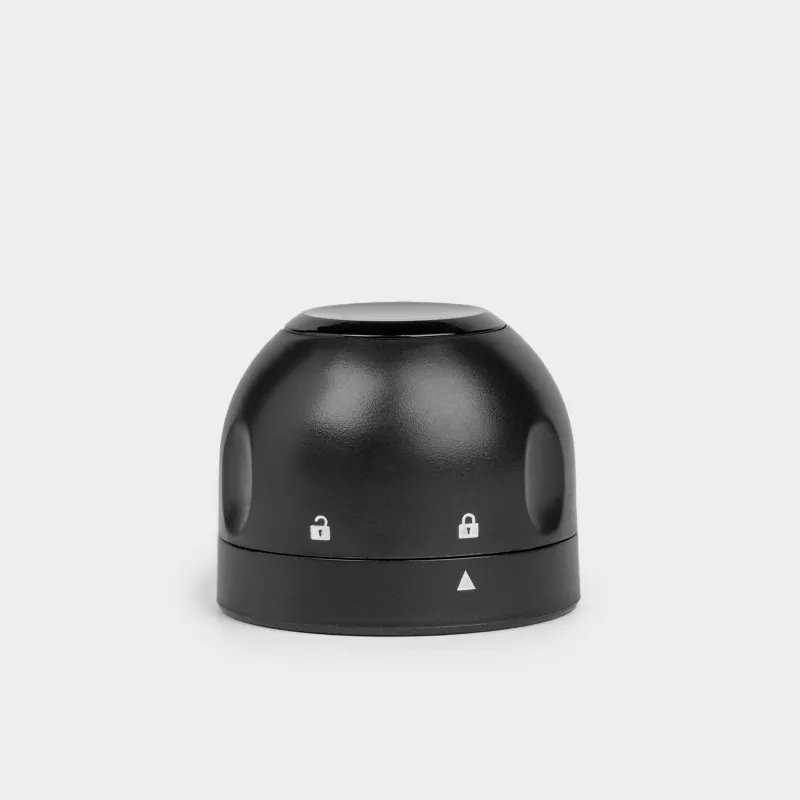 Шампан бөтелкесіне арналған тығын, 4 см, құлыптау механизмі бар, пластик, қара, күмбез, Bar